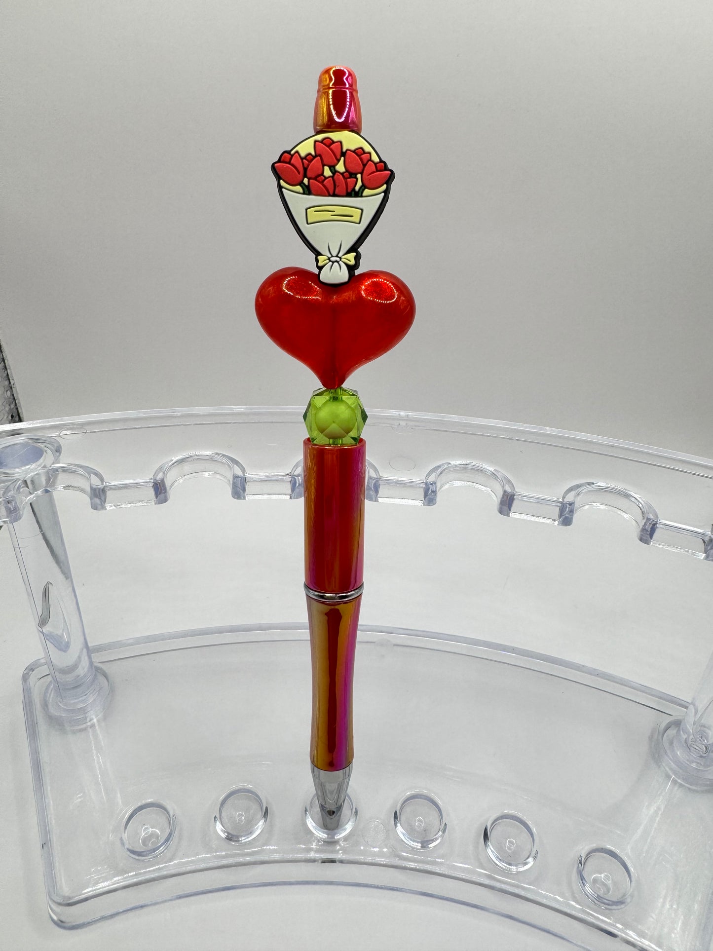 Red Roses Bouquet Pen