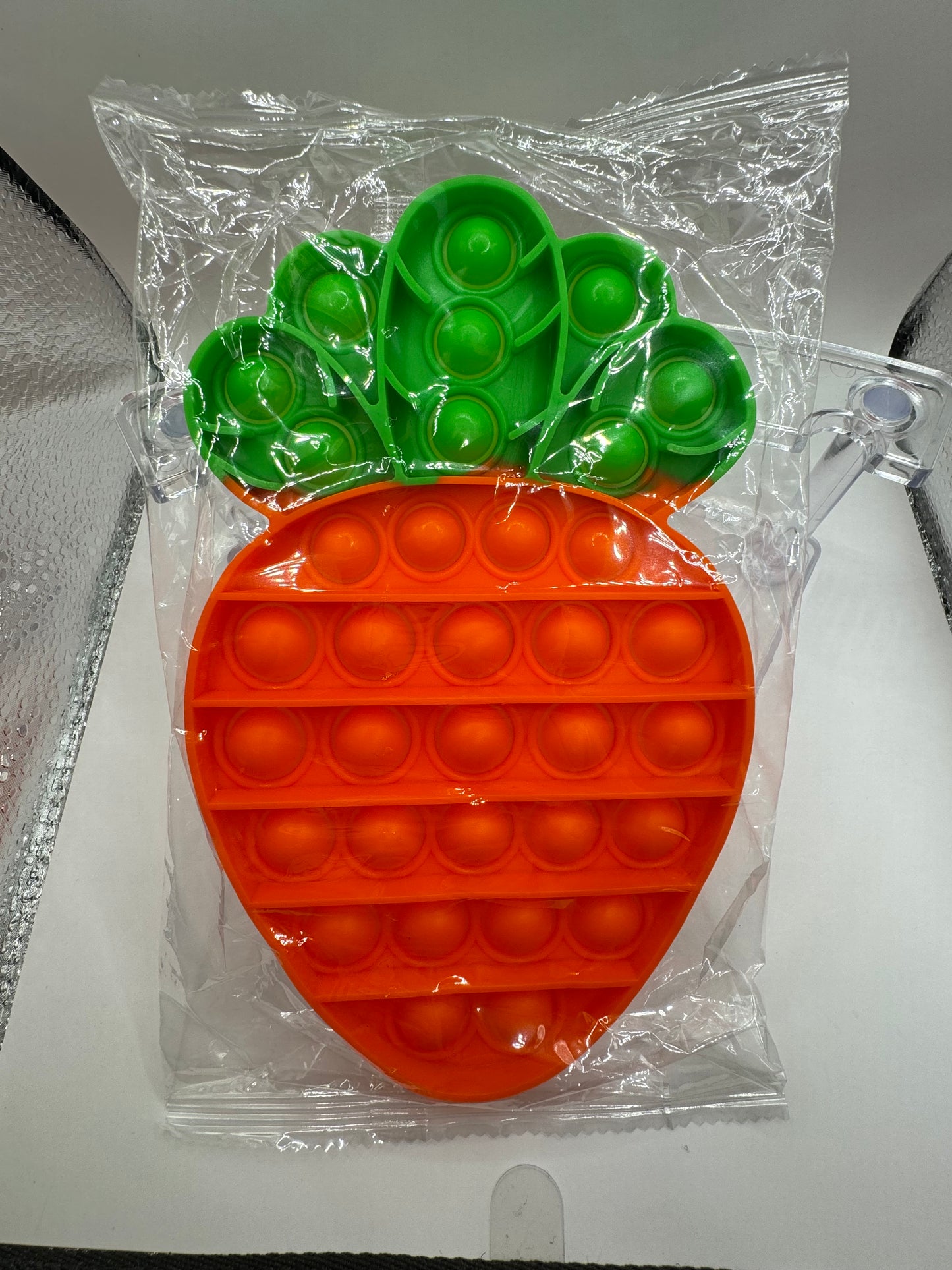 Easter Carrot Pop-It Toy