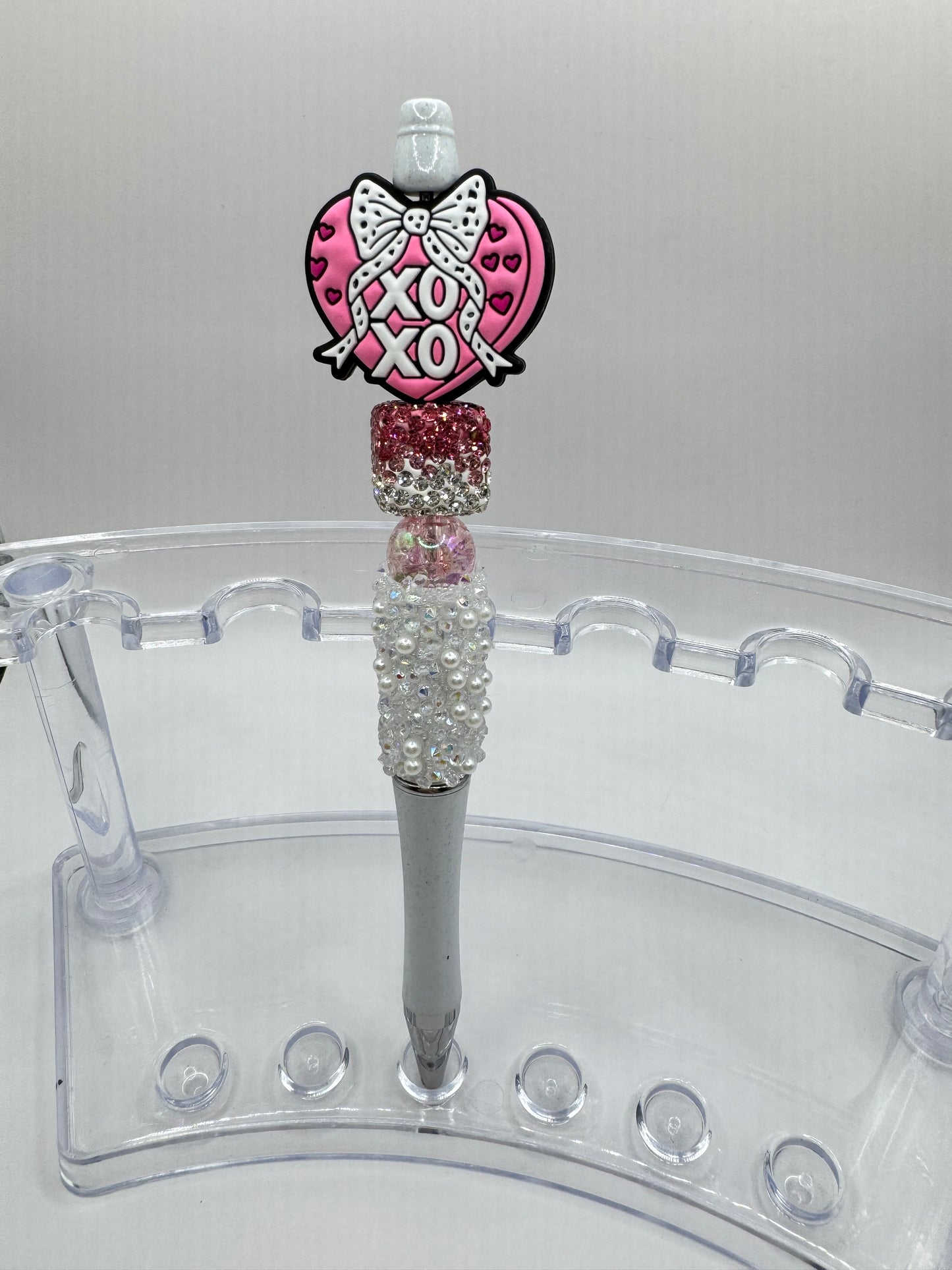“XOXO” Pink Ribbon Heart Pen