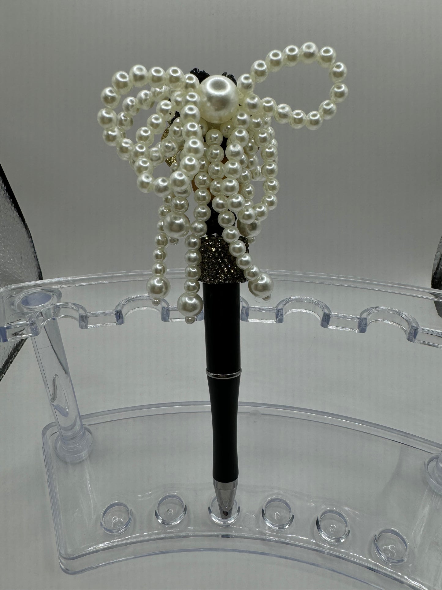 Black Flower Fancy Pen