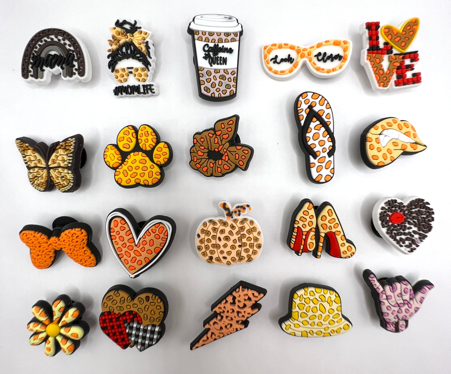 Cheetah Print Shoe Charm