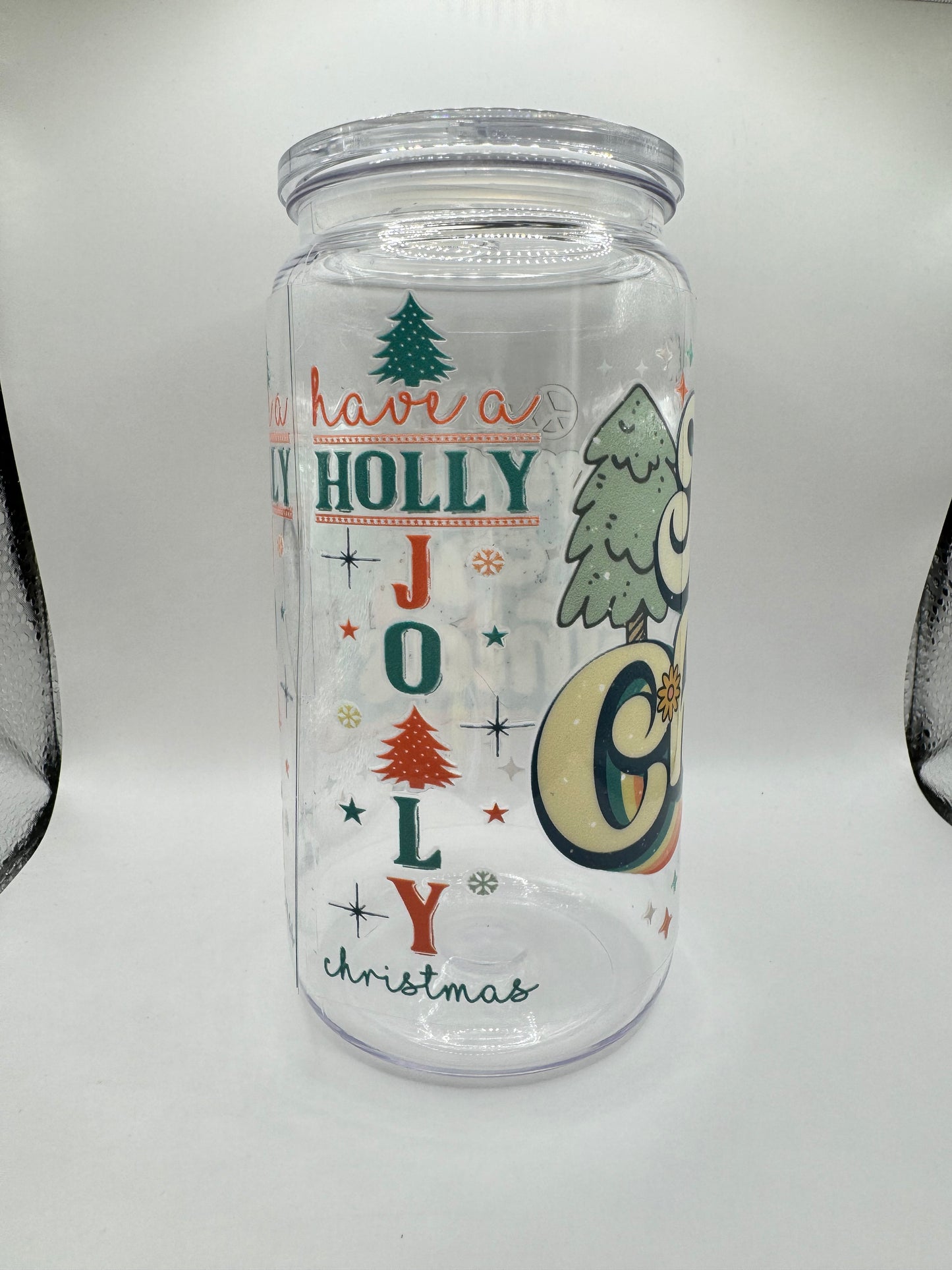 "Merry Christmas" Retro Vibes Cup