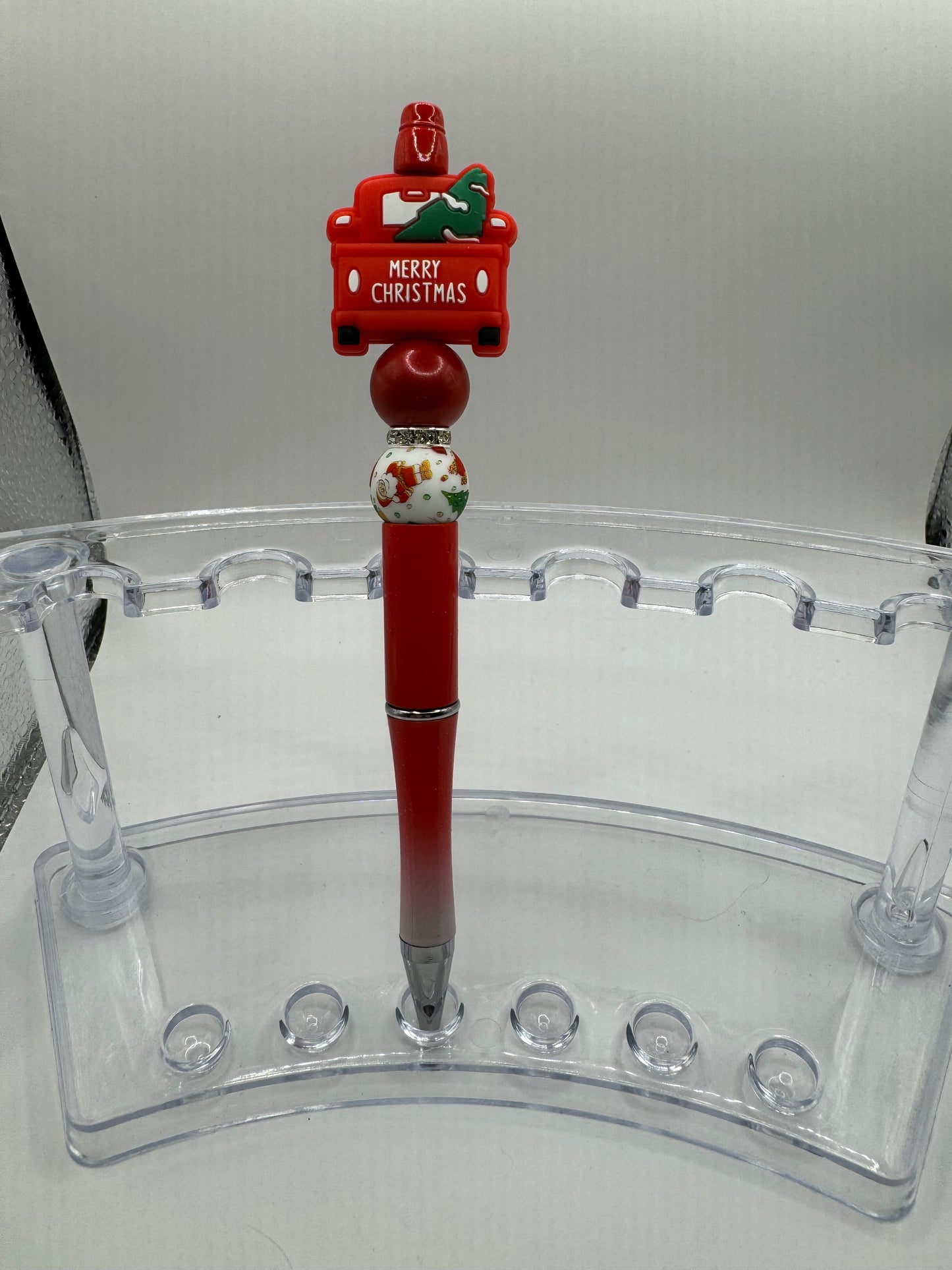"Merry Christmas" Red Truck Ombré Pen