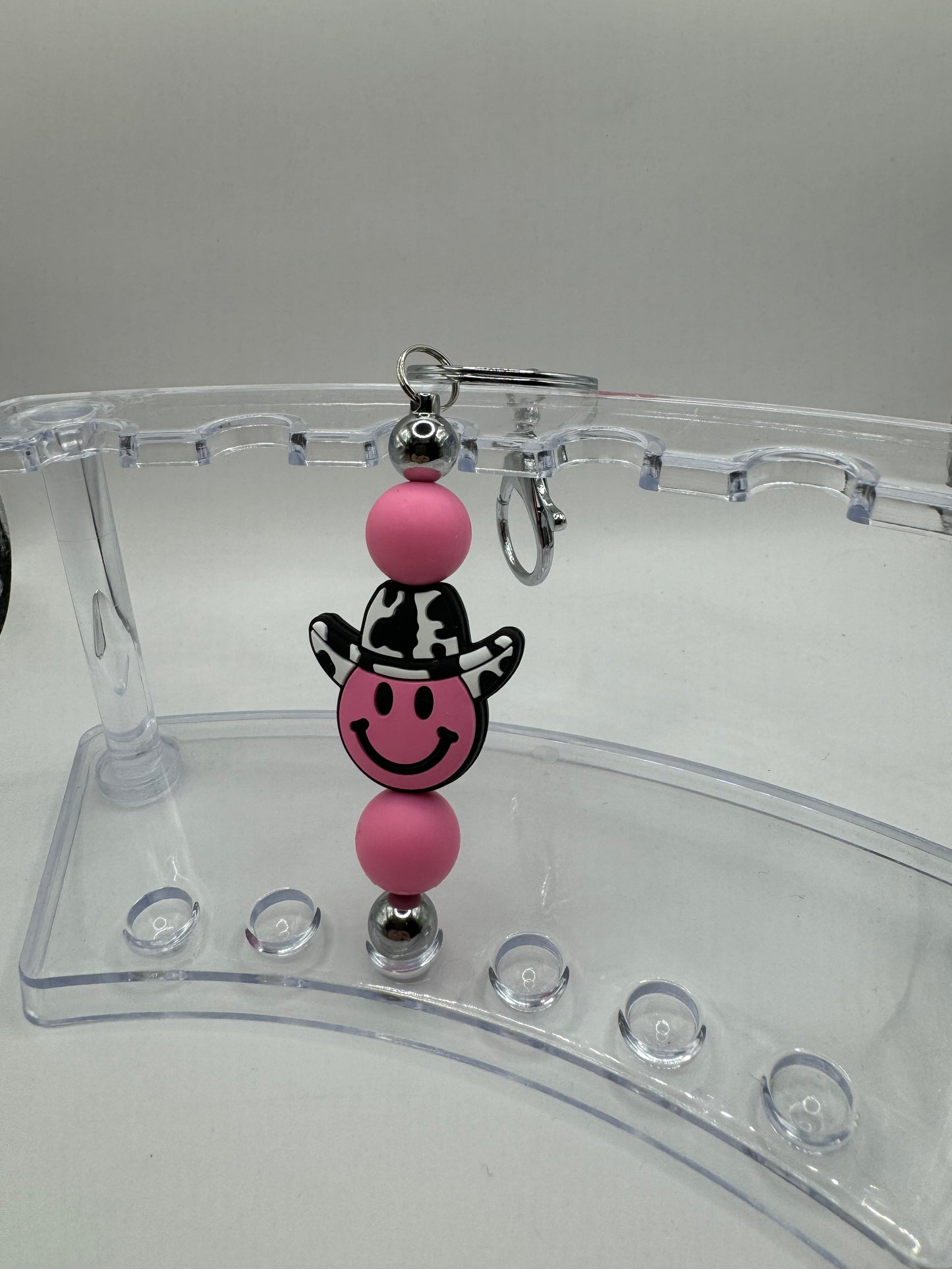 Pink Cowboy Keychain