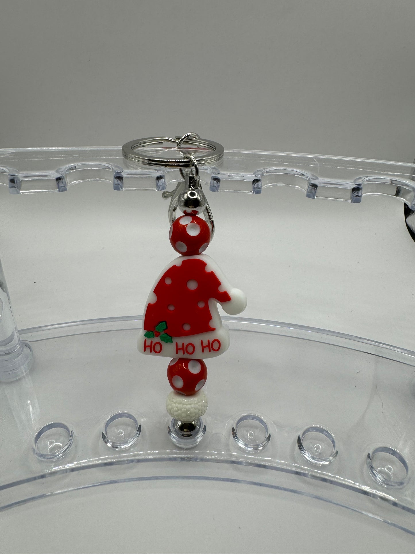 "Ho Ho Ho" Christmas Hat Keychain