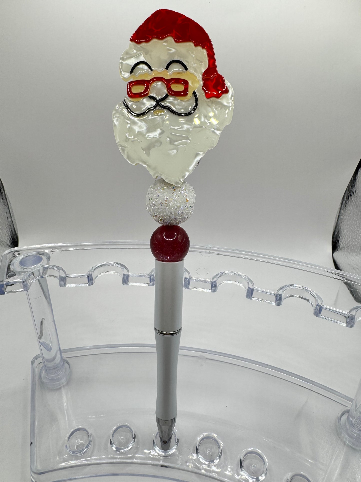 Santa w/ Glasses Fancy Pen