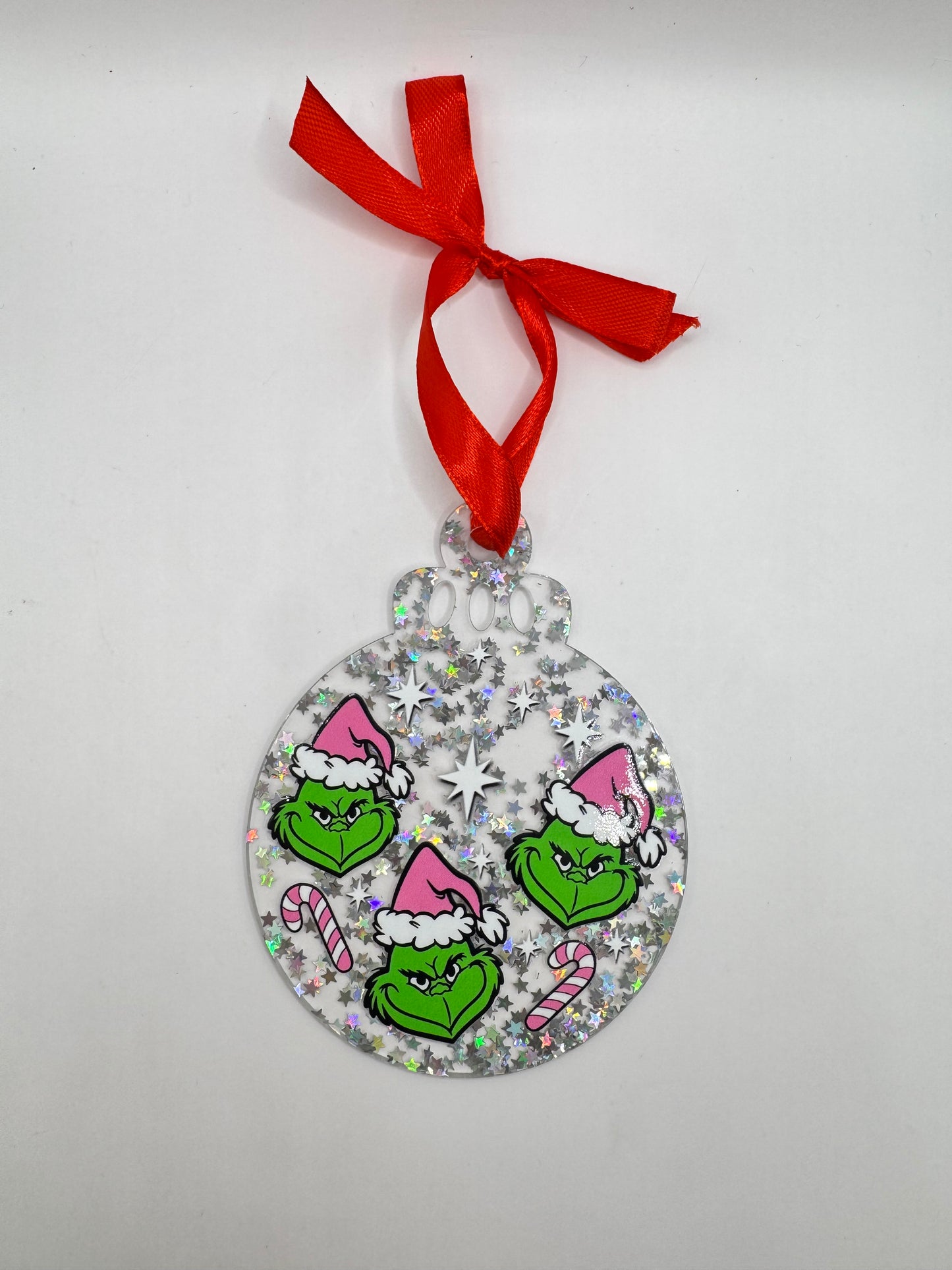Pink Santa Grinch Christmas Ornament (From The Grinch)