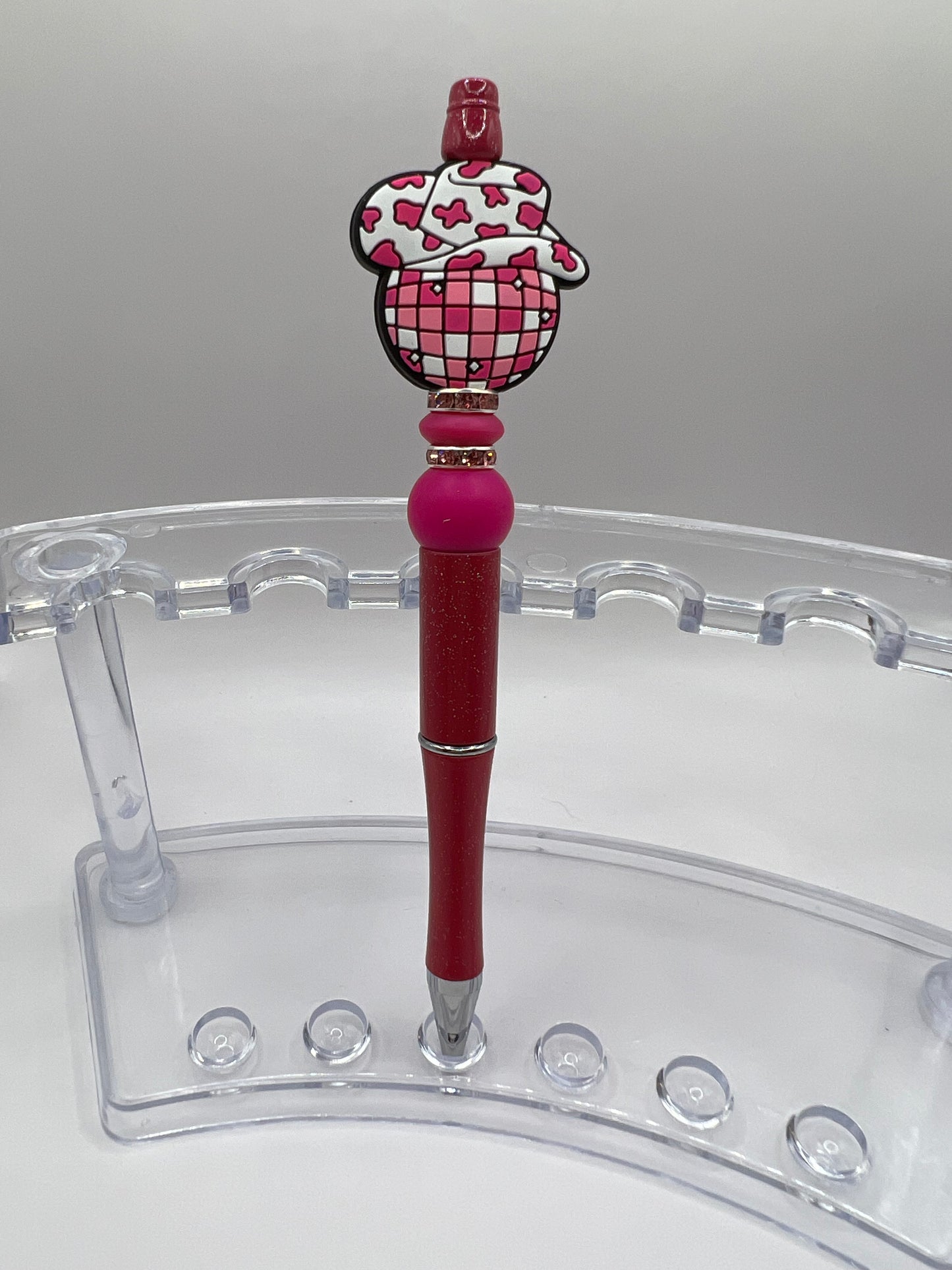 Cowboy Disco Ball Pink Pen
