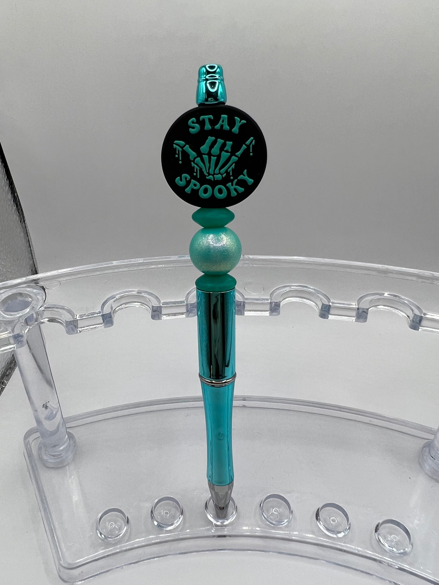 “Spooky Vibes” Teal Pen