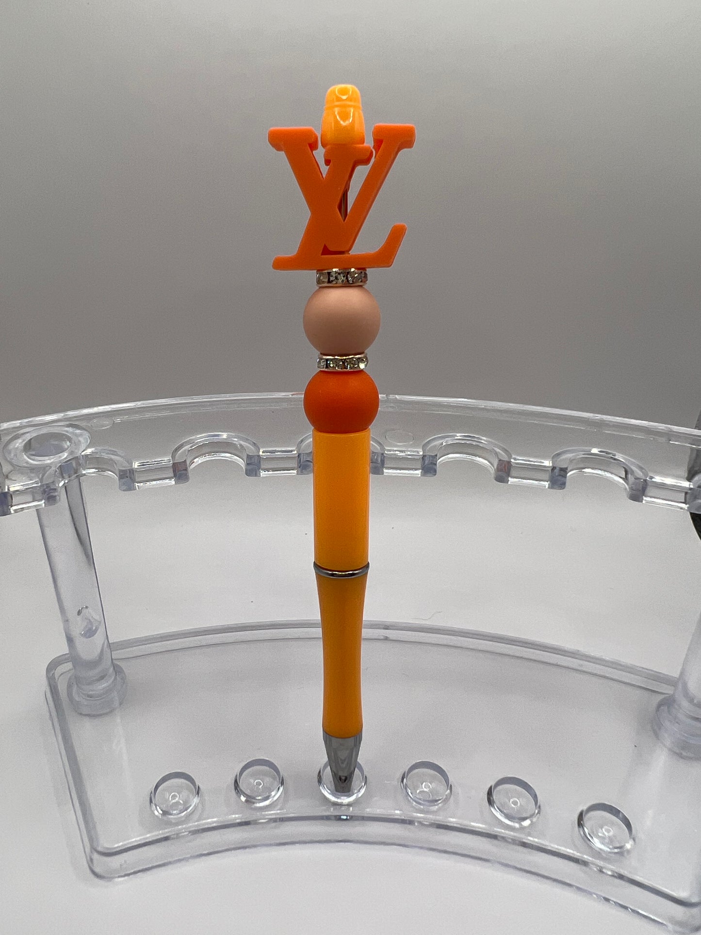 "LV" Brand Orange Pen