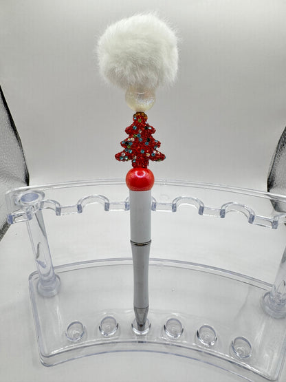 Full-Glitter Christmas Tree Fluffy Pens