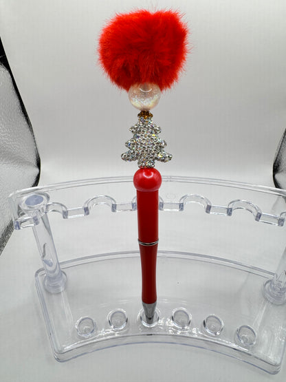 Full-Glitter Christmas Tree Fluffy Pens