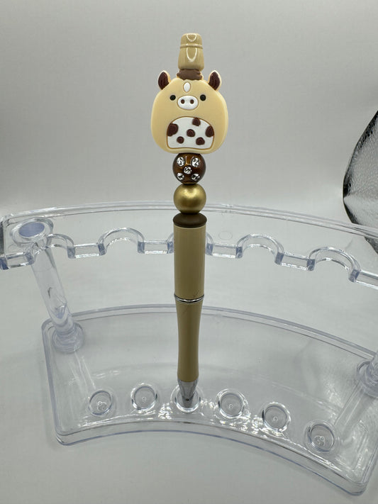 Brown Squishmallow Cow Pen