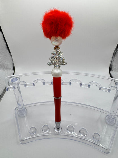 Full-Glitter Christmas Tree Fluffy Pens