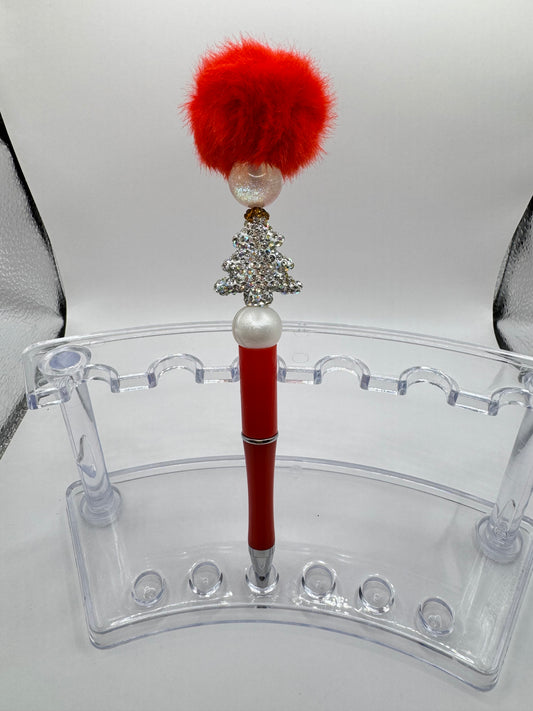 Full-Glitter Christmas Tree Fluffy Pens