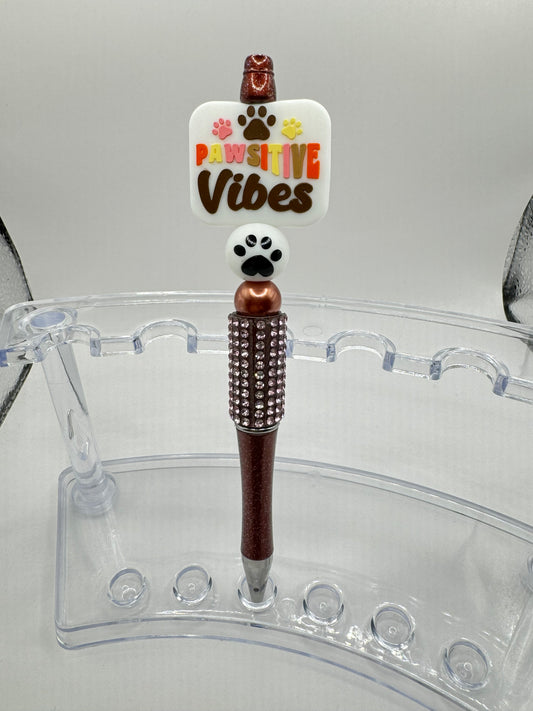 “Pawsitive Vibes” Bling Pen