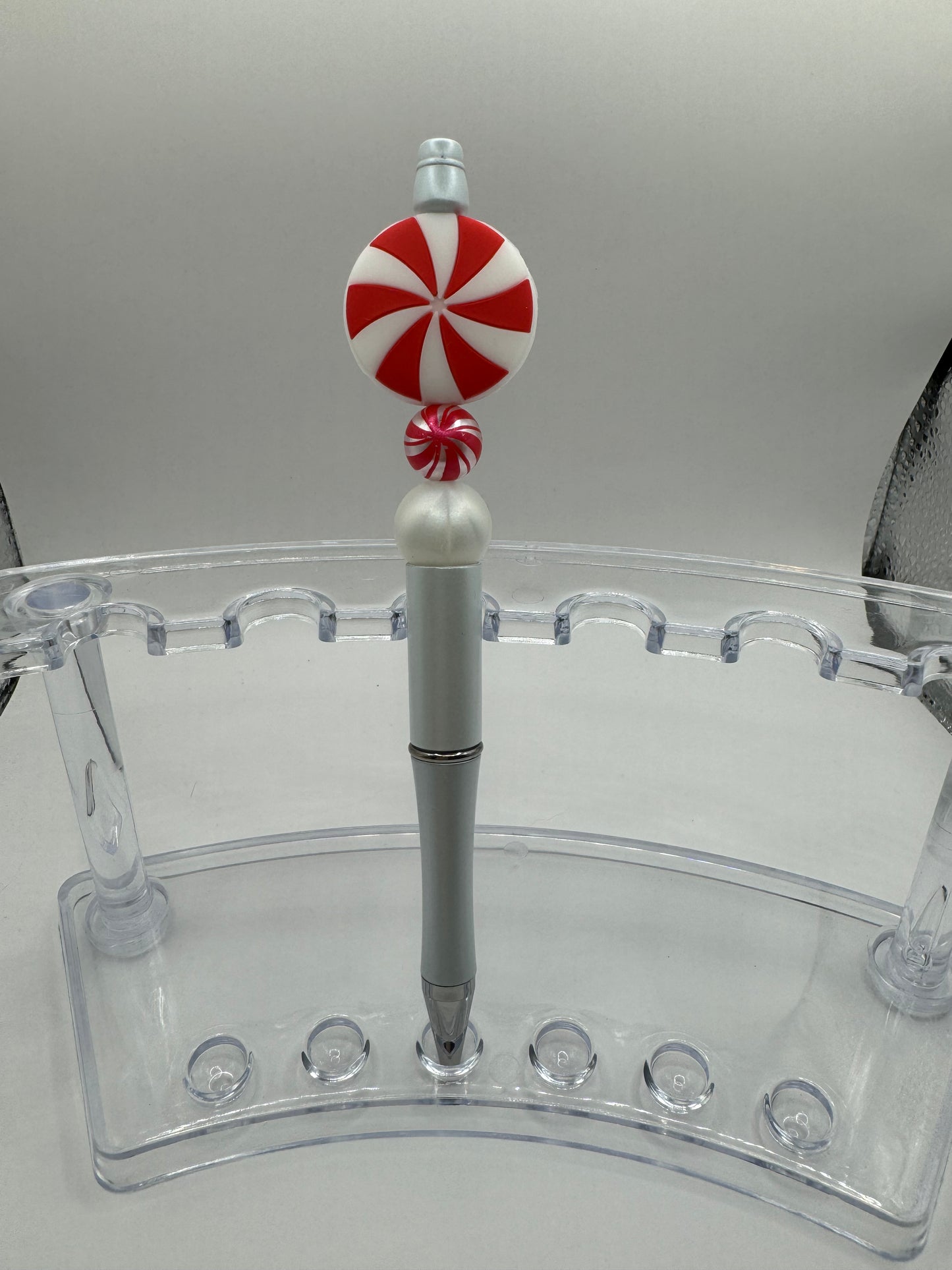 Red and White Candy Cane Pen