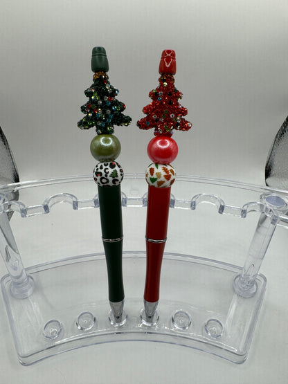 Full-Glitter Christmas Tree Pens