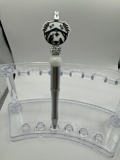 B&W Nativity Pen