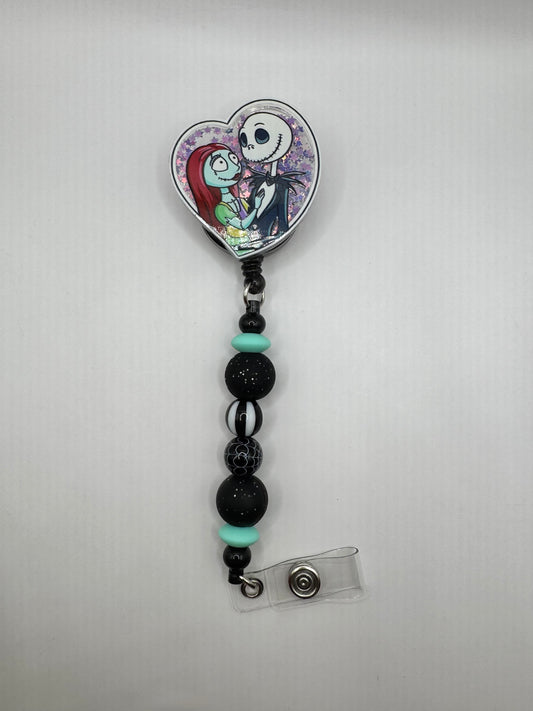 Jack & Sally Heart ID Holder (From The Nightmare Before Christmas)