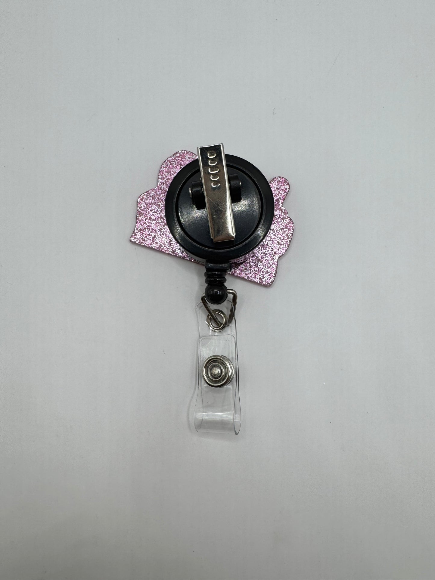 "Peace. Love. Cure." ID Holder (Cancer Awareness)