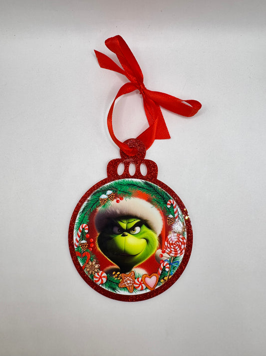 Santa Grinch Christmas Ornament (From The Grinch)