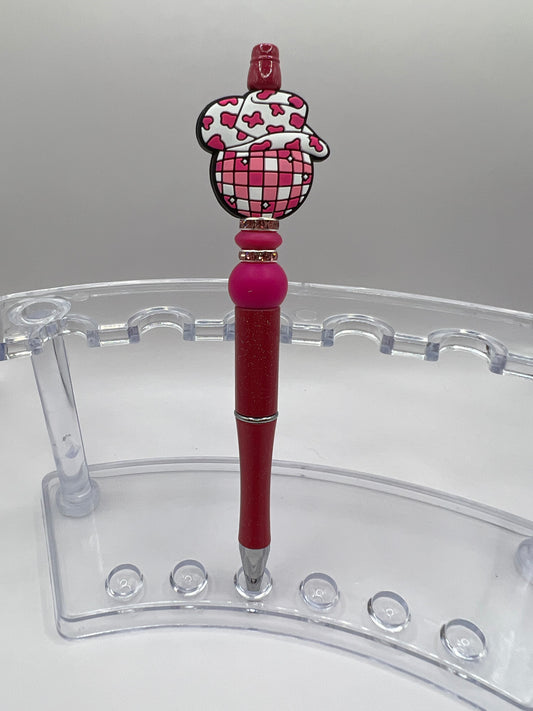 Cowboy Disco Ball Pink Pen