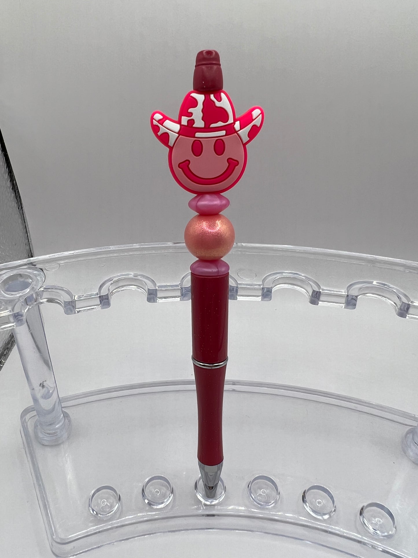 Pink Cowboy Smiley Pen